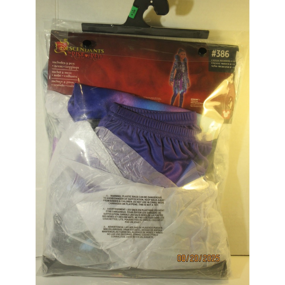 Disney Descendants Rise of Red Uliana Costume Child Medium 8-10 New - Picture 2 of 4